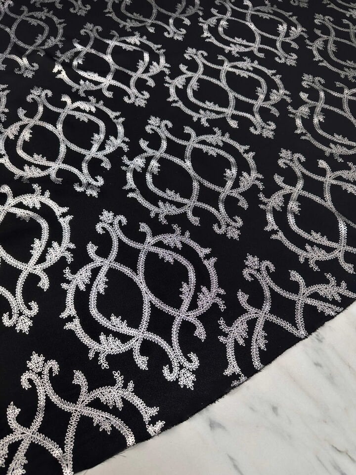 Fantazi Ürün Gümüş Kablama Qin Krep Elbise Abaya Etek Bol Pantolon