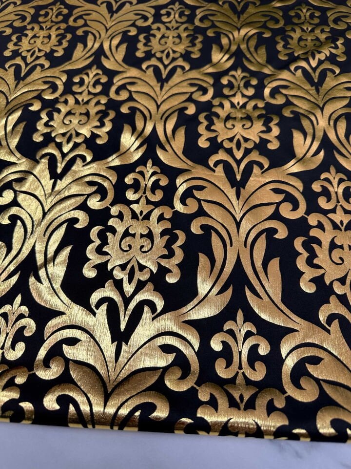 Fantai Ürün Altın Kablama Motif Desen Elbise Etek Şalvar