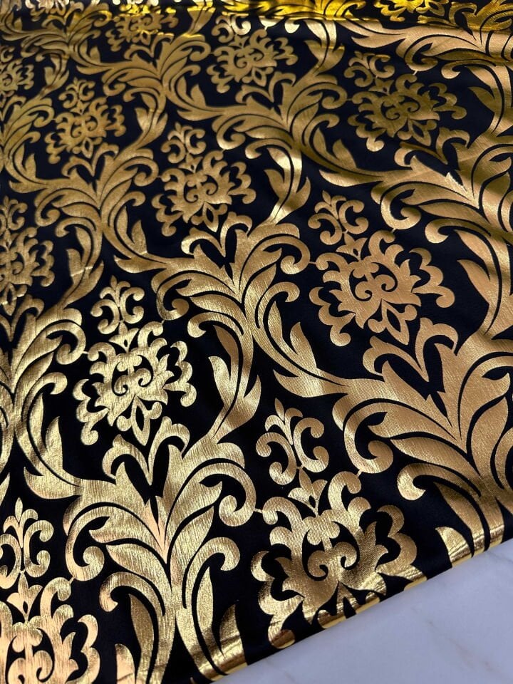 Fantai Ürün Altın Kablama Motif Desen Elbise Etek Şalvar