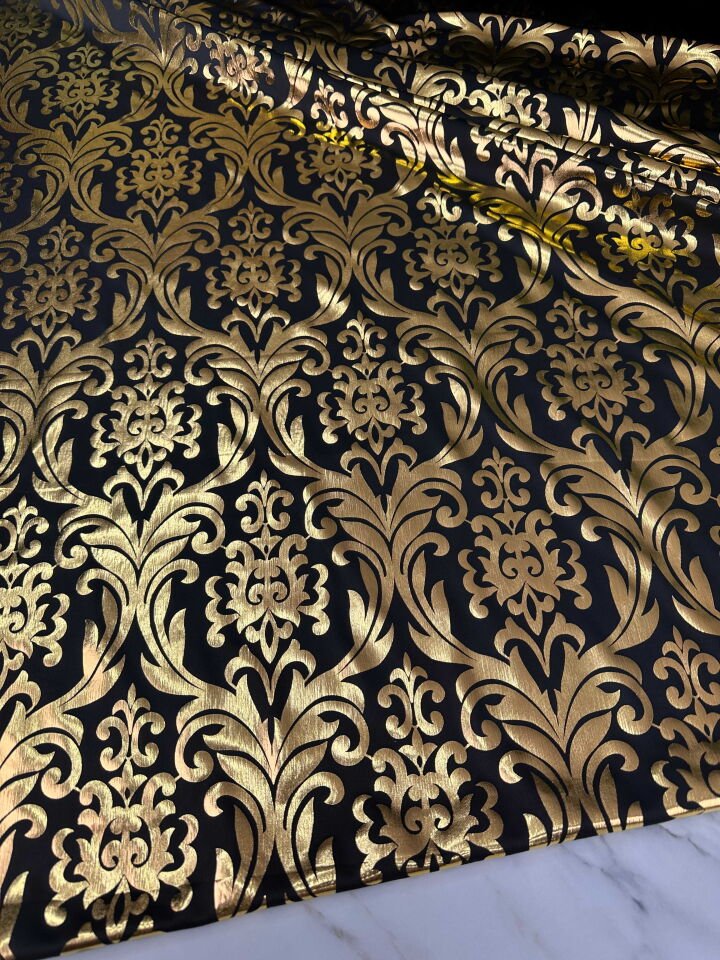 Fantai Ürün Altın Kablama Motif Desen Elbise Etek Şalvar