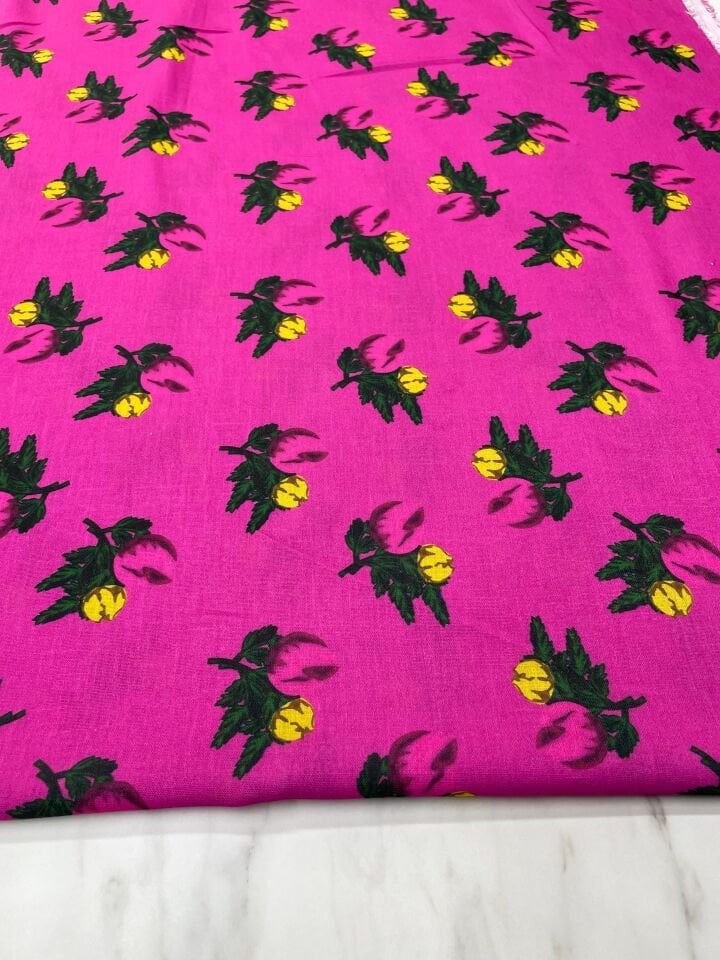 Pıtırcık Çiçek Desen Elbiselik Pantolonluk Kumaş