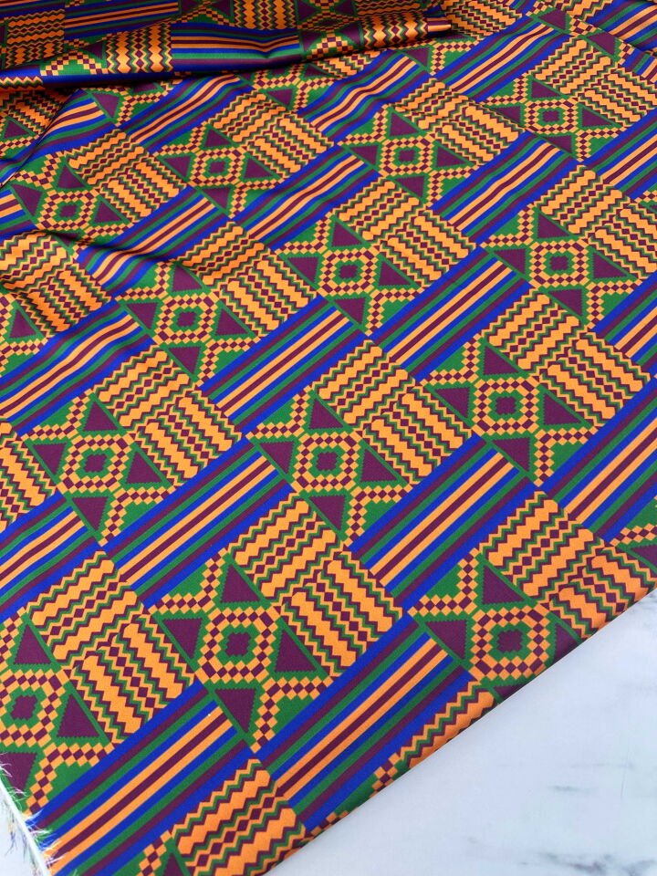 Desenli İpek Saten Elbise Gömlek Etek Şalvar