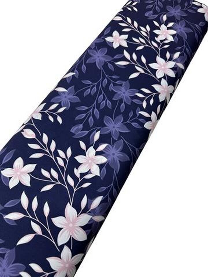 Jasmine Çiçeği Desen Elbiselik Gömleklik  Saten Kumaş