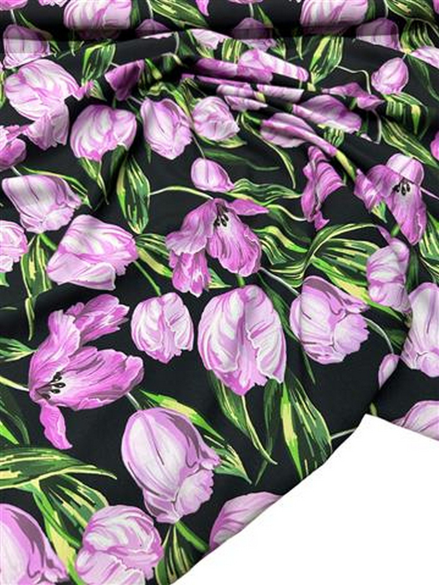 Çuha Çiçeği Desen Elbiselik Gömleklik Krep Kumaş