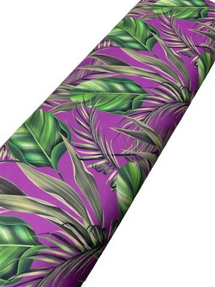 Yaprak Desen Elbiselik Gömleklik Krep Kumaş