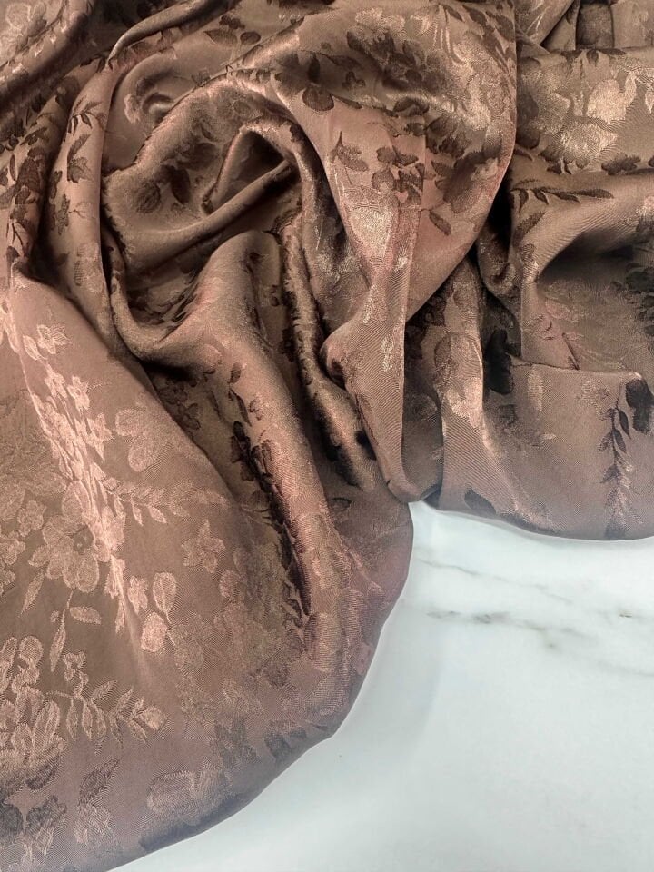 Kahfe Çiçek Desen Javenes Elbise Etek Abaya Şalvar