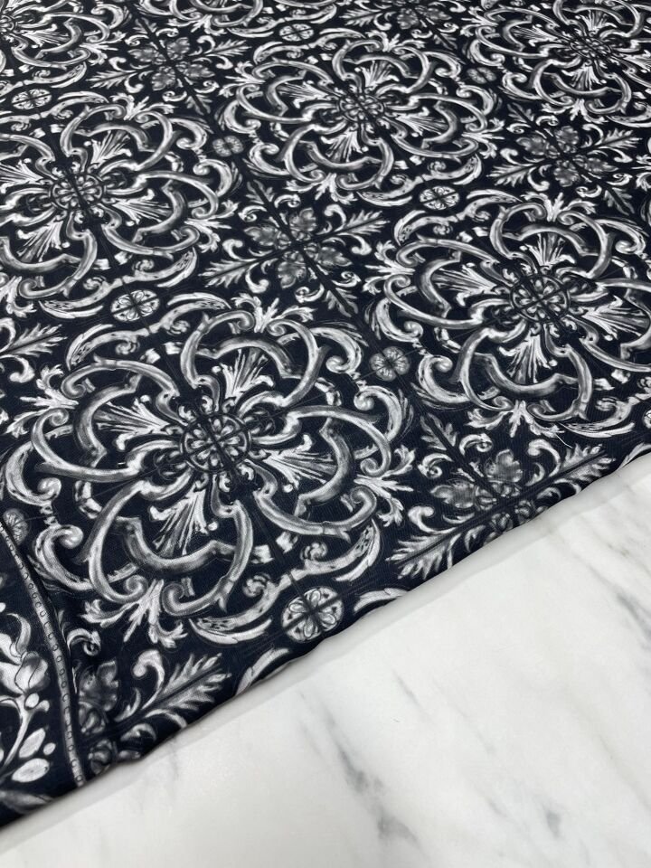 Berlin Desen Elbiselik Pantolonluk Keten Kumaş