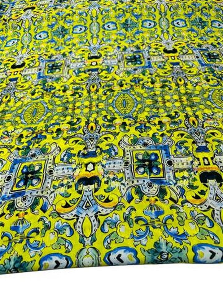 Nakış Desen Elbiselik Gömleklik Krep Kumaş