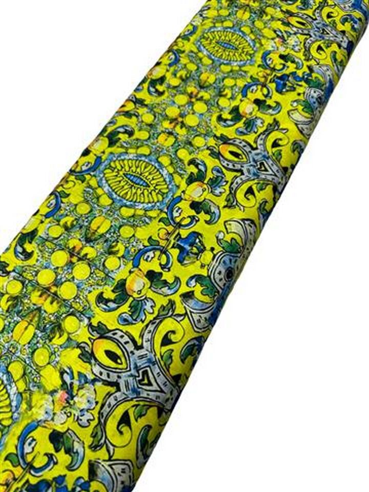 Nakış Desen Elbiselik Gömleklik Krep Kumaş