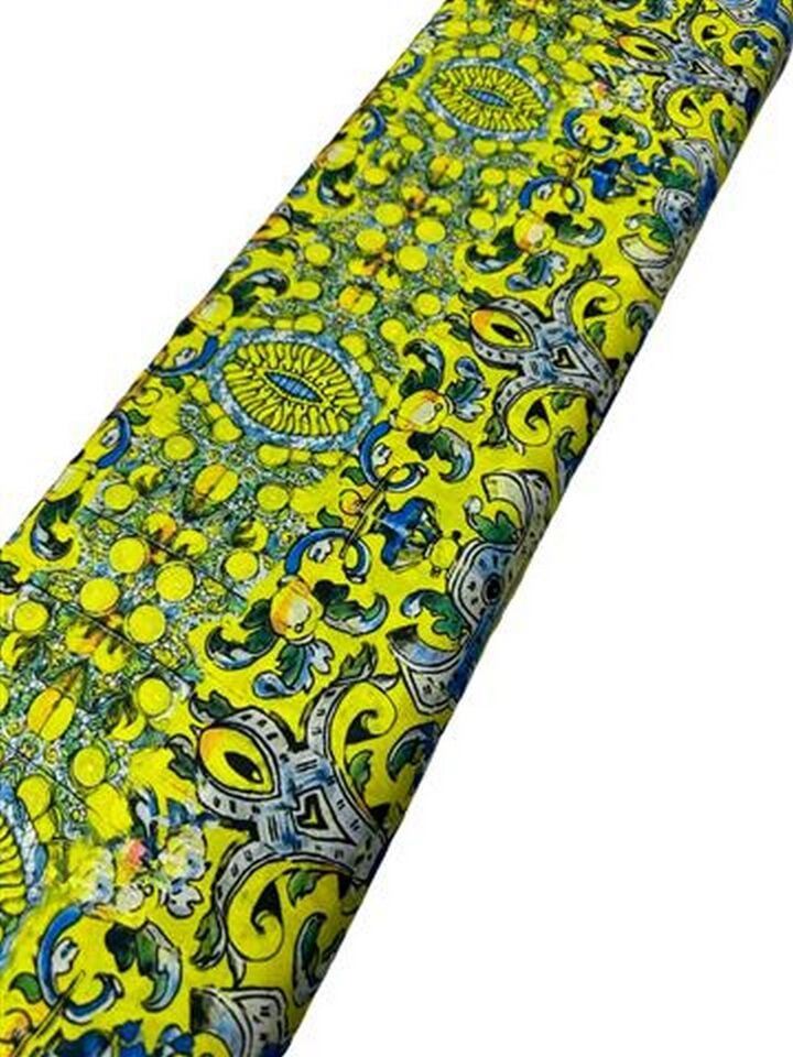 Nakış Desen Elbiselik Gömleklik Krep Kumaş