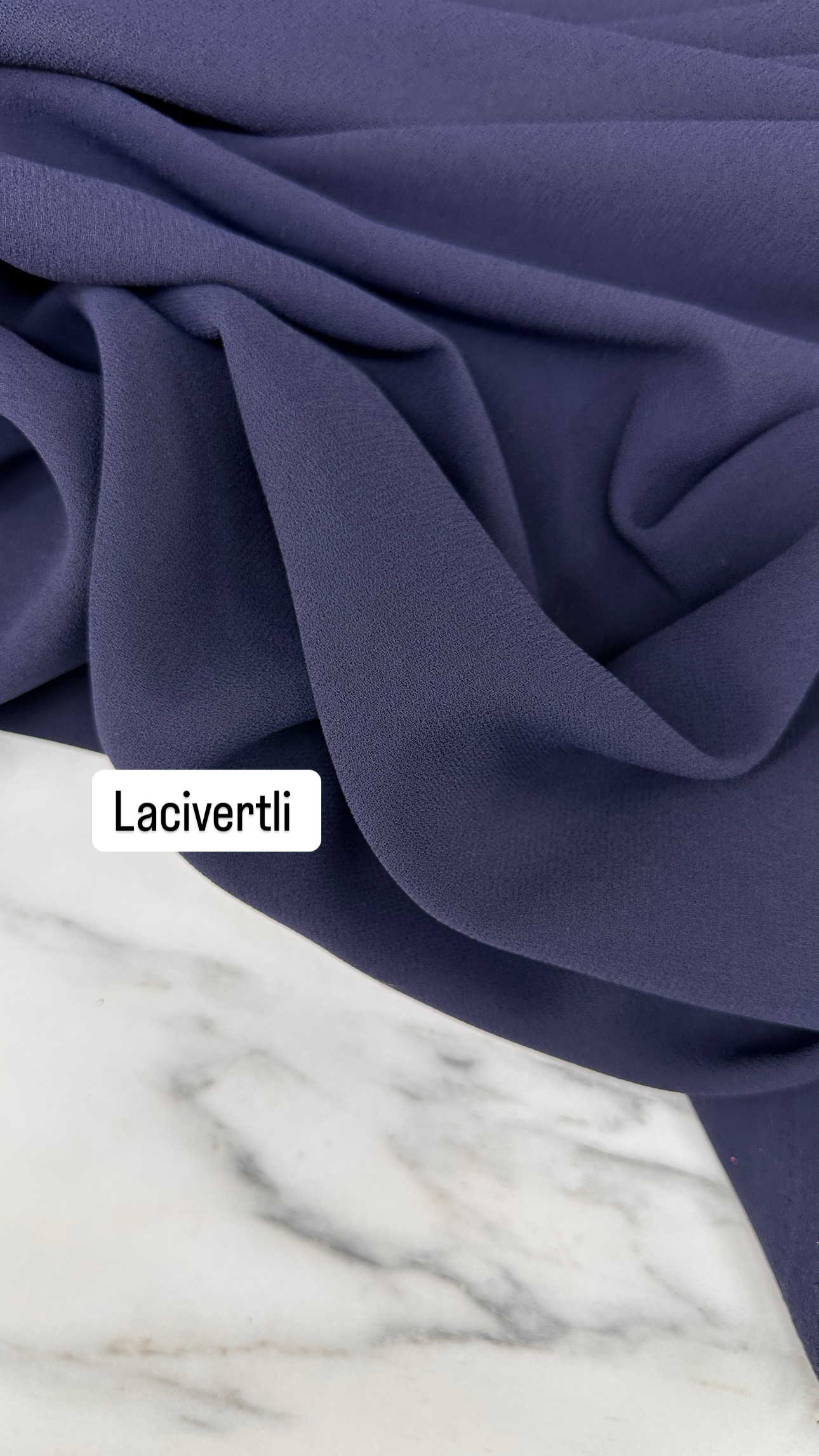 Lacivert İthal Rubi Krep Elbise Etek Abaya Pantolon