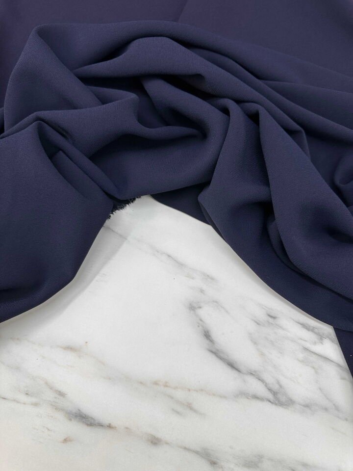 Lacivert İthal Rubi Krep Elbise Etek Abaya Pantolon