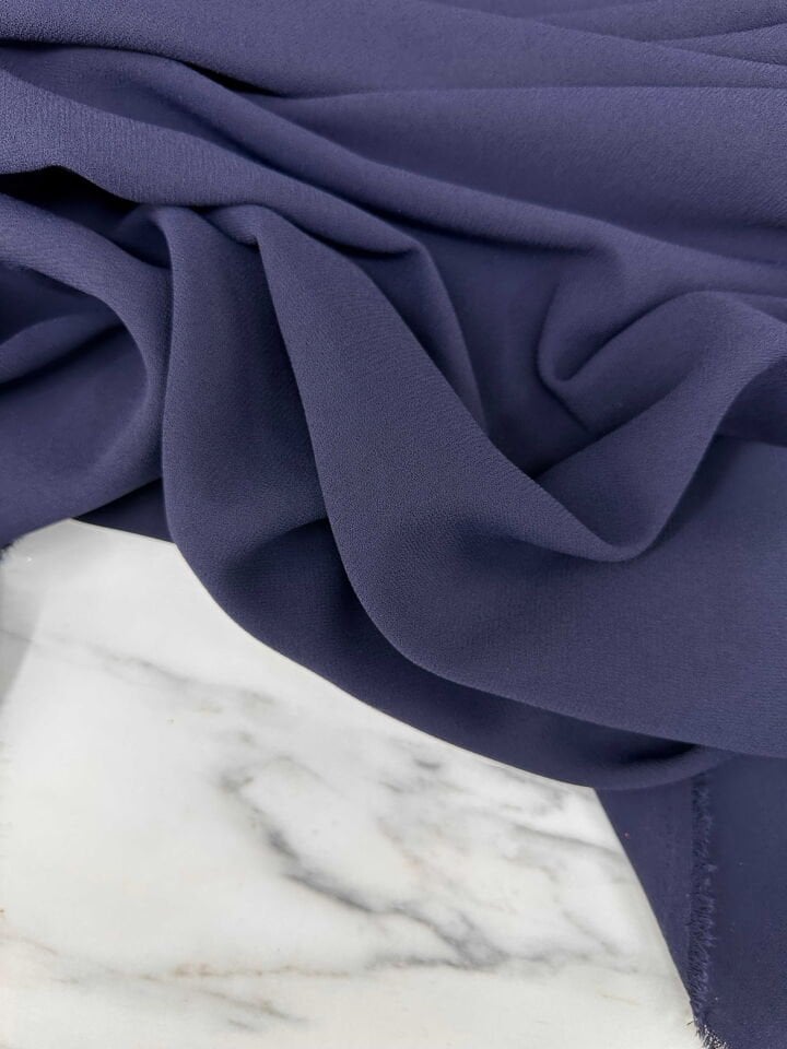 Lacivert İthal Rubi Krep Elbise Etek Abaya Pantolon