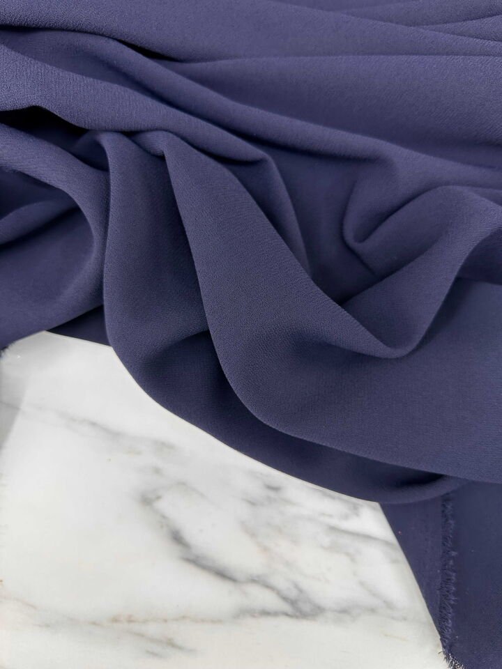 Lacivert İthal Rubi Krep Elbise Etek Abaya Pantolon