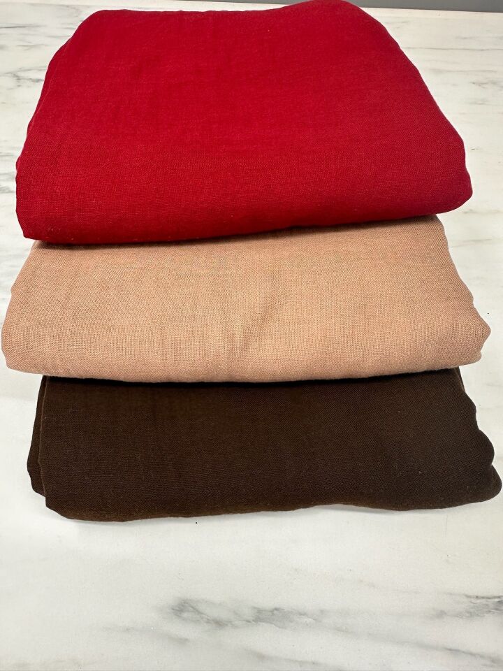 Yüzde Yüz Pamuklu Çift Kat Elbiselik Müslüm Kumaş