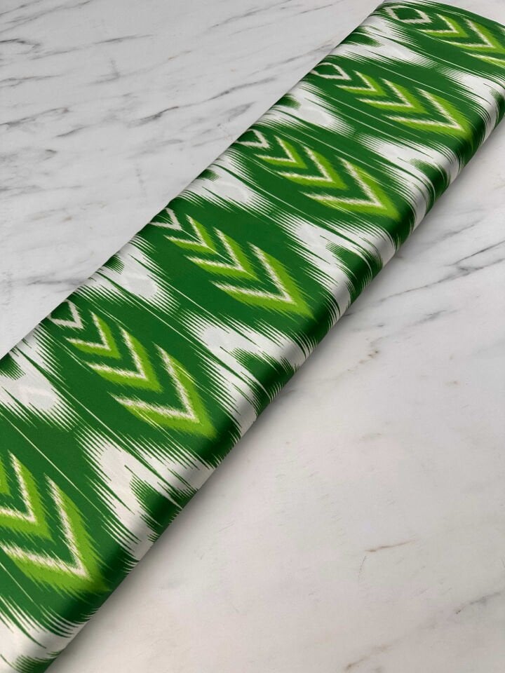 Desenli İpek Saten Elbise Etek Gömlek Elbise Şalvar