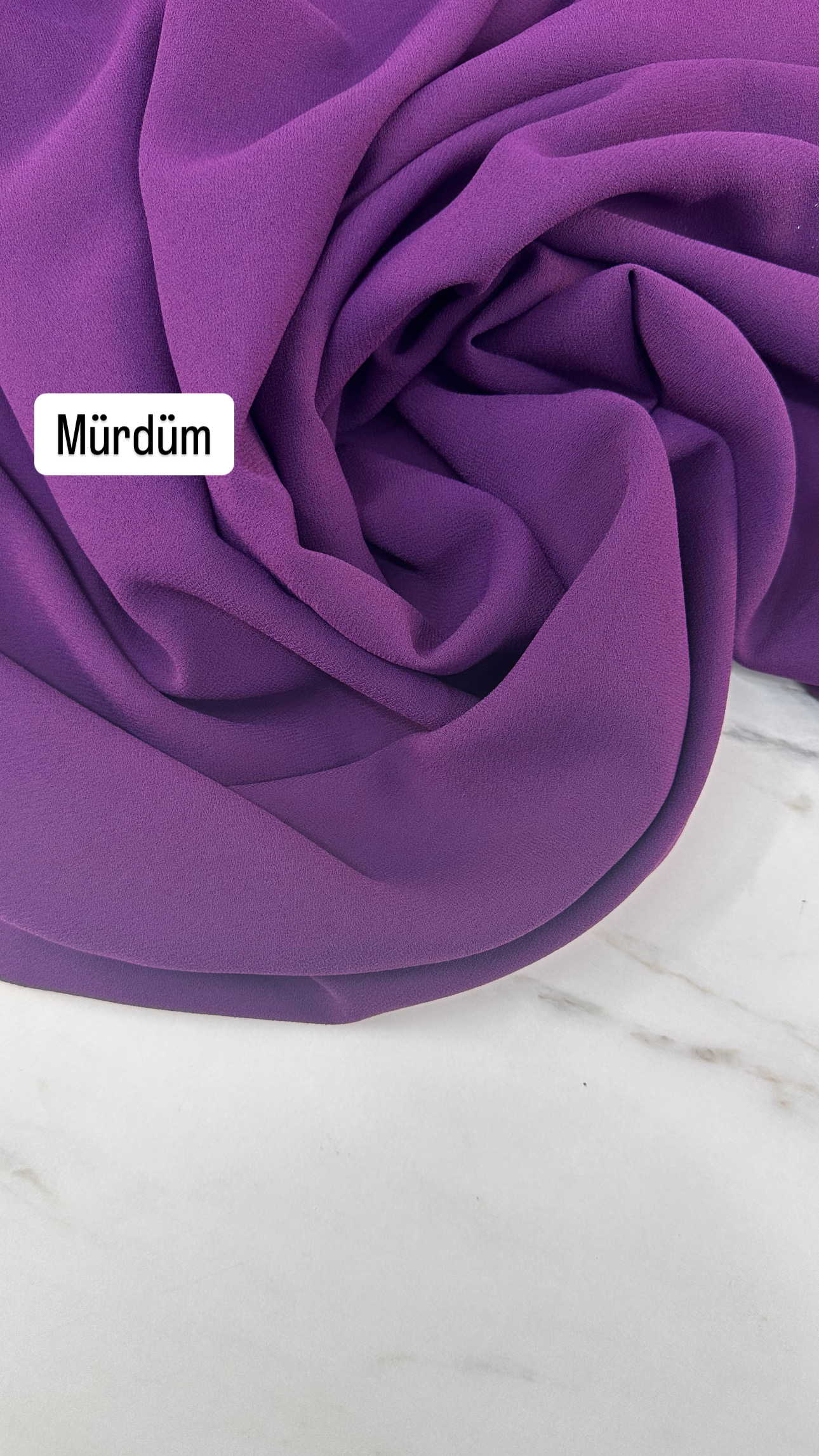 Mürdüm İthal Rubi Krep Elbise Etek Abaya Pantolon