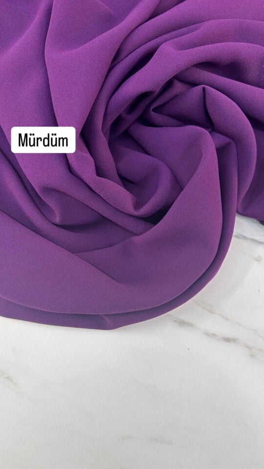 Mürdüm İthal Rubi Krep Elbise Etek Abaya Pantolon