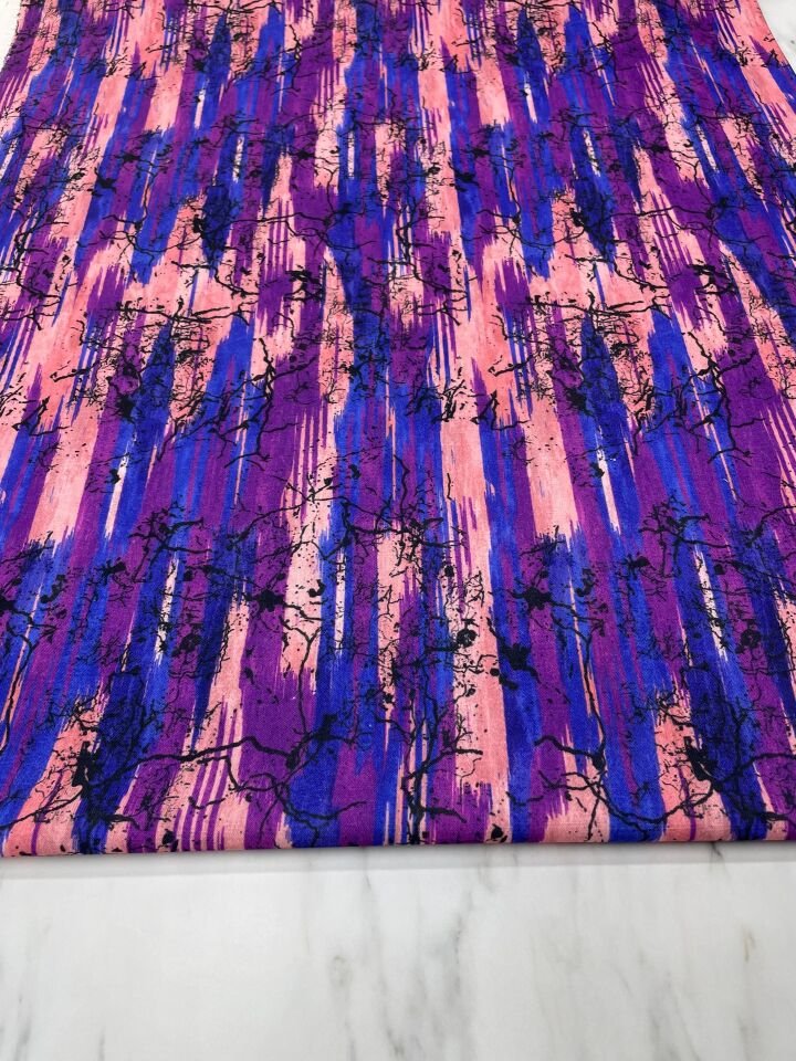 Dize Desen Elbiselik Pantolonluk Keten Kumaş