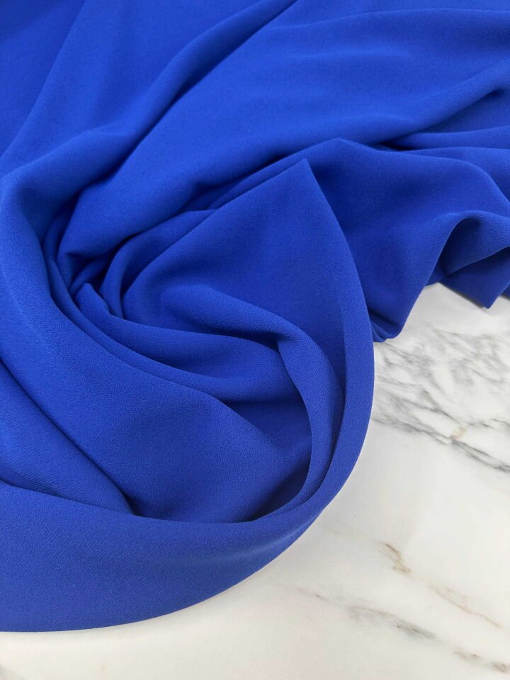 Saks Mavi İthal Rubi Krep Elbise Etek Pantolon Abaya