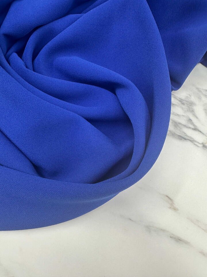 Saks Mavi İthal Rubi Krep Elbise Etek Pantolon Abaya