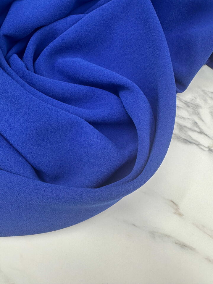 Saks Mavi İthal Rubi Krep Elbise Etek Pantolon Abaya