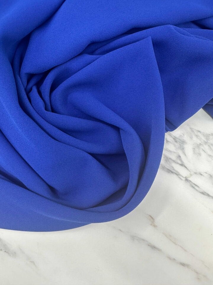 Saks Mavi İthal Rubi Krep Elbise Etek Pantolon Abaya