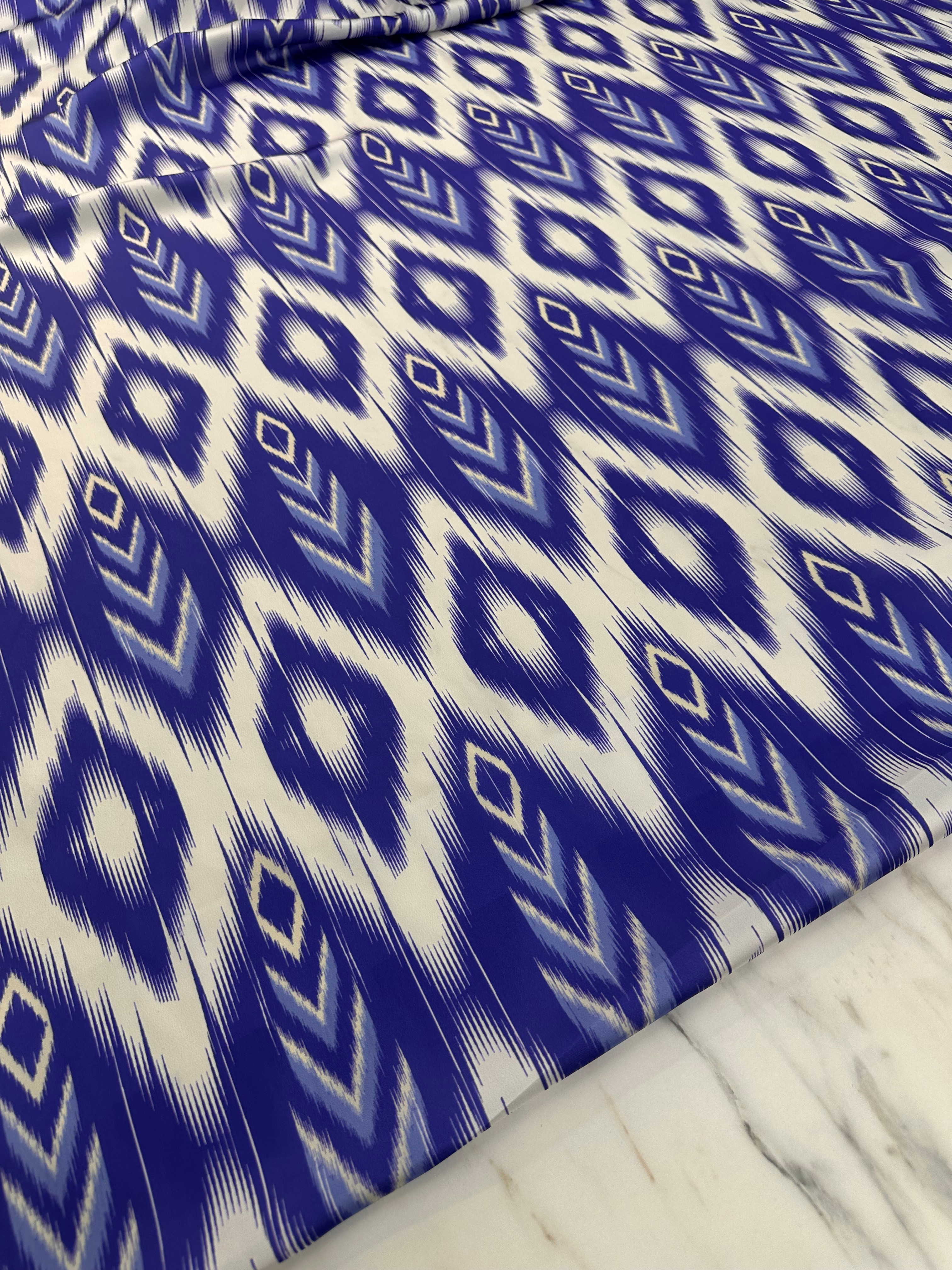 Desenli İpek Saten Elbise Etek Gömlek Şalvar