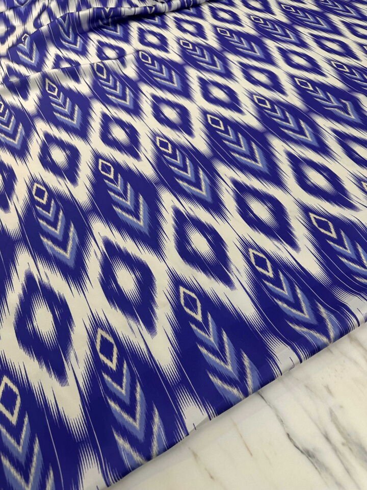 Desenli İpek Saten Elbise Etek Gömlek Şalvar