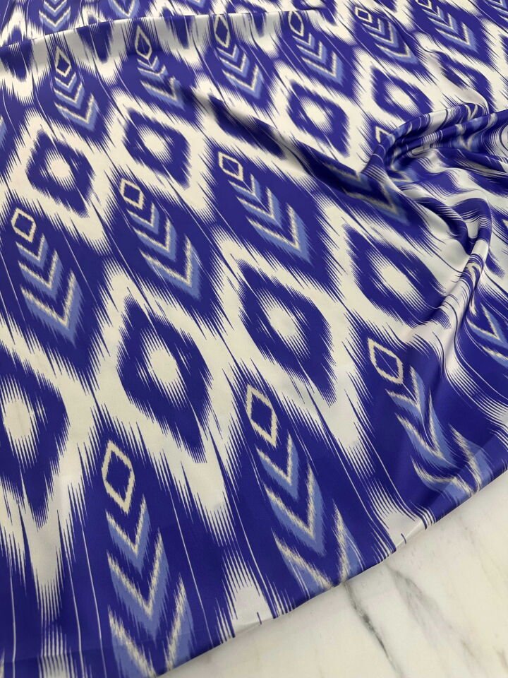 Desenli İpek Saten Elbise Etek Gömlek Şalvar