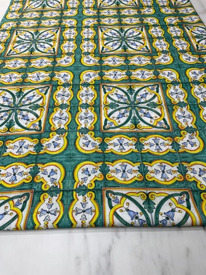 Urla Desen Elbiselik Pantolonluk Keten Kumaş