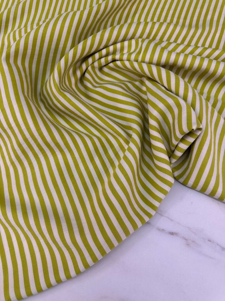 Boyuna Çizgili Yüzde Yüz Pamuklu Elbise Gömlek Tunik