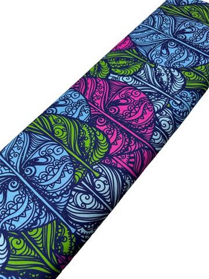 Yaprak Desen Elbiselik Gömleklik Krep Kumaş