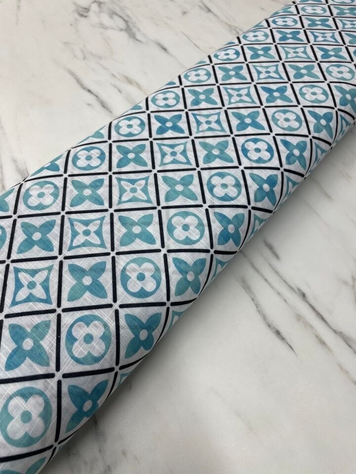 Lv Desen Elbiselik Pantolonluk  Keten Kumaş