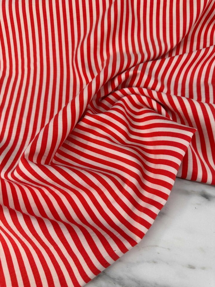 Boyuna Çizgili Yüzde Yüz Pamuklu Elbise Gömlek Tunik