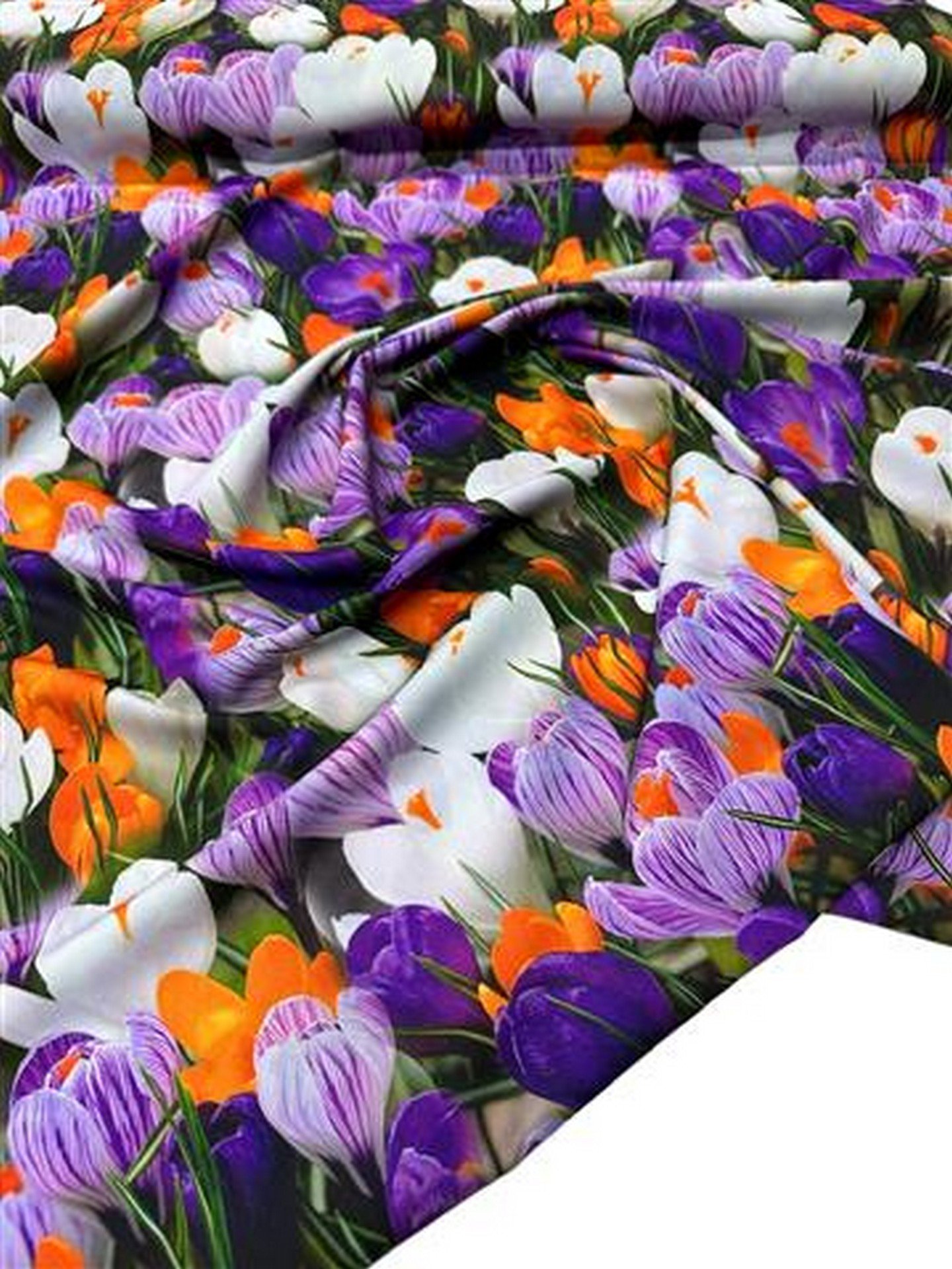 Çuha Çiçeği Desen Elbiselik Gömleklik Krep Kumaş