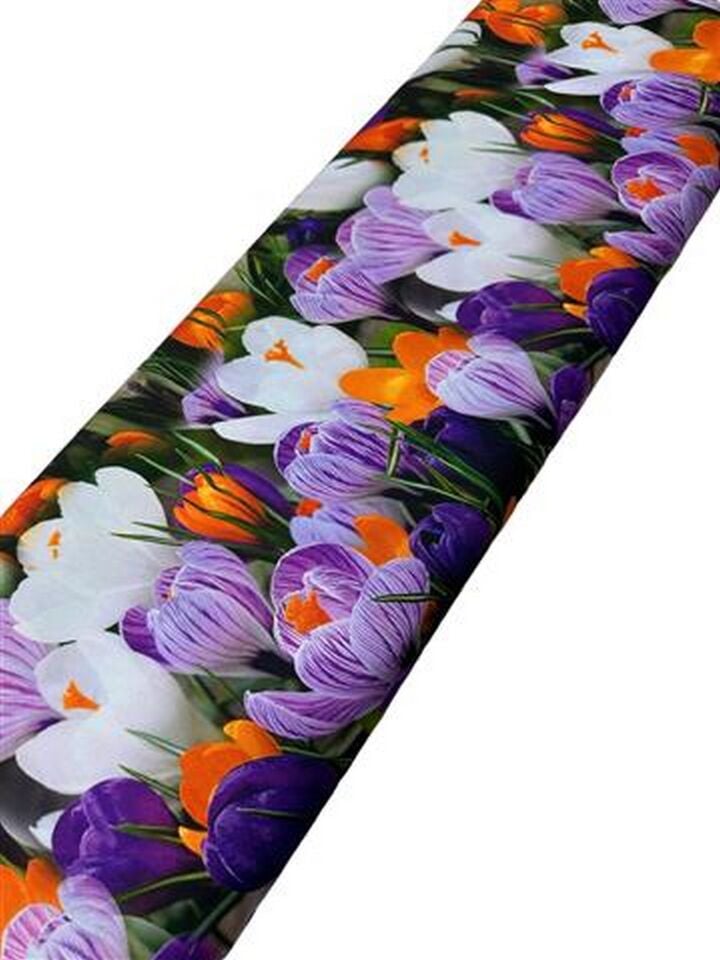 Çuha Çiçeği Desen Elbiselik Gömleklik Krep Kumaş