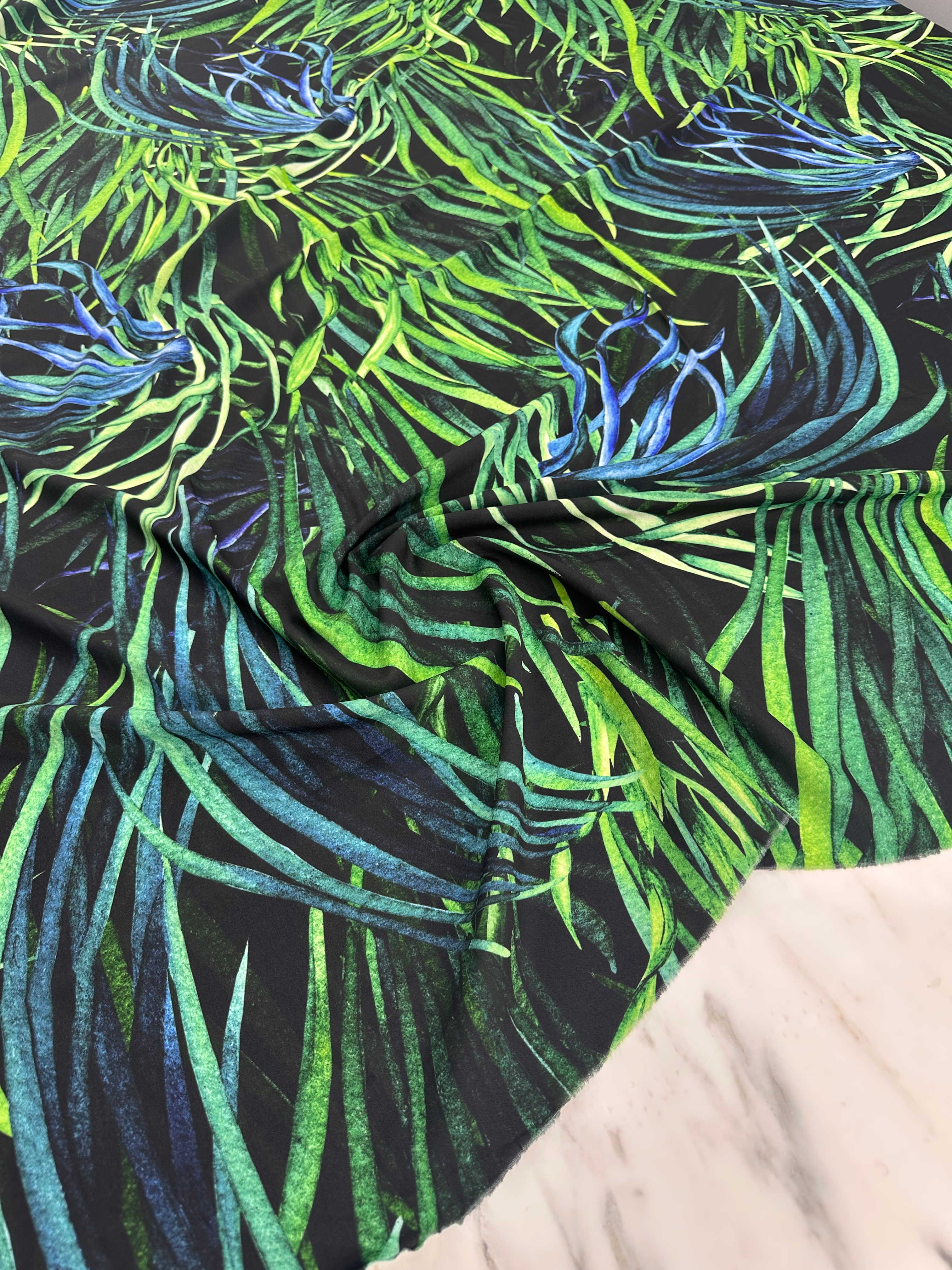 Desenli Krep Kumaş Elbise Etek Gömlek Şalvar