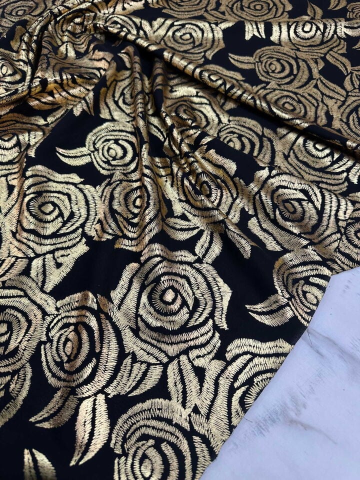 Fantazi Gül Desen Özel Üretim Varak Kablama