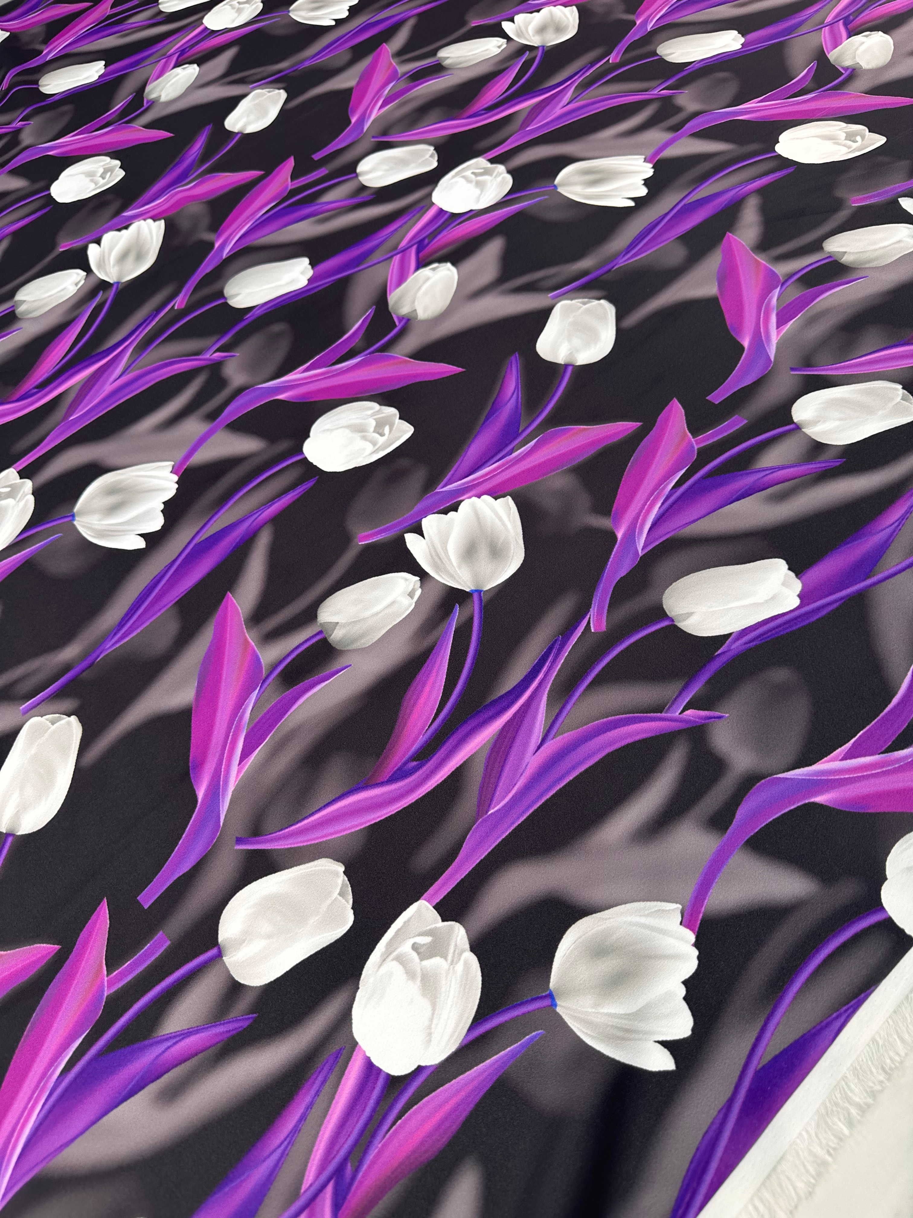 Desenli Krep Kumaş Elbise Etek Gömlek Şalvar