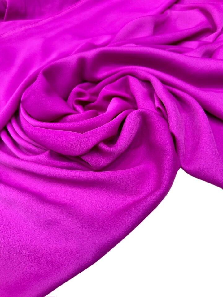 Fuşya Elbiselik Safira Kumaş
