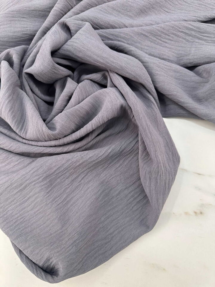 Gri Renk Ayrobin Krep Elbise Etek Gömlek Pantolon