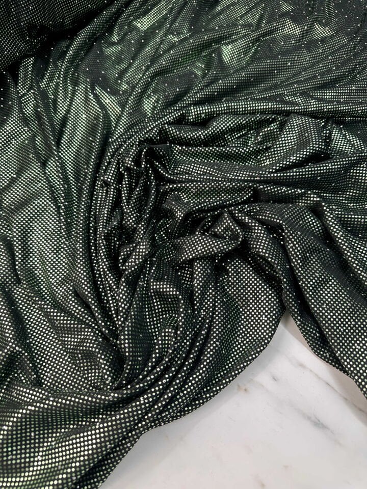 Fantazi Ürün Simli Taşlı Likralı Elbise Abaya Şalvar