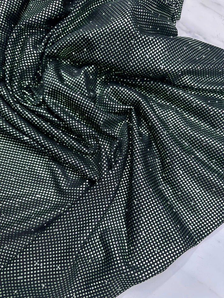 Fantazi Ürün Simli Taşlı Likralı Elbise Abaya Şalvar