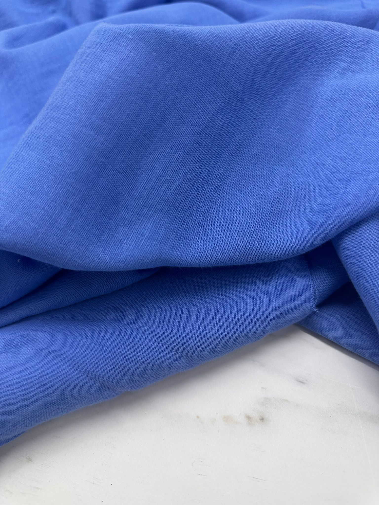 Mavi Çift Kat Müslüm Kumaş Elbise Pantolon Tunik