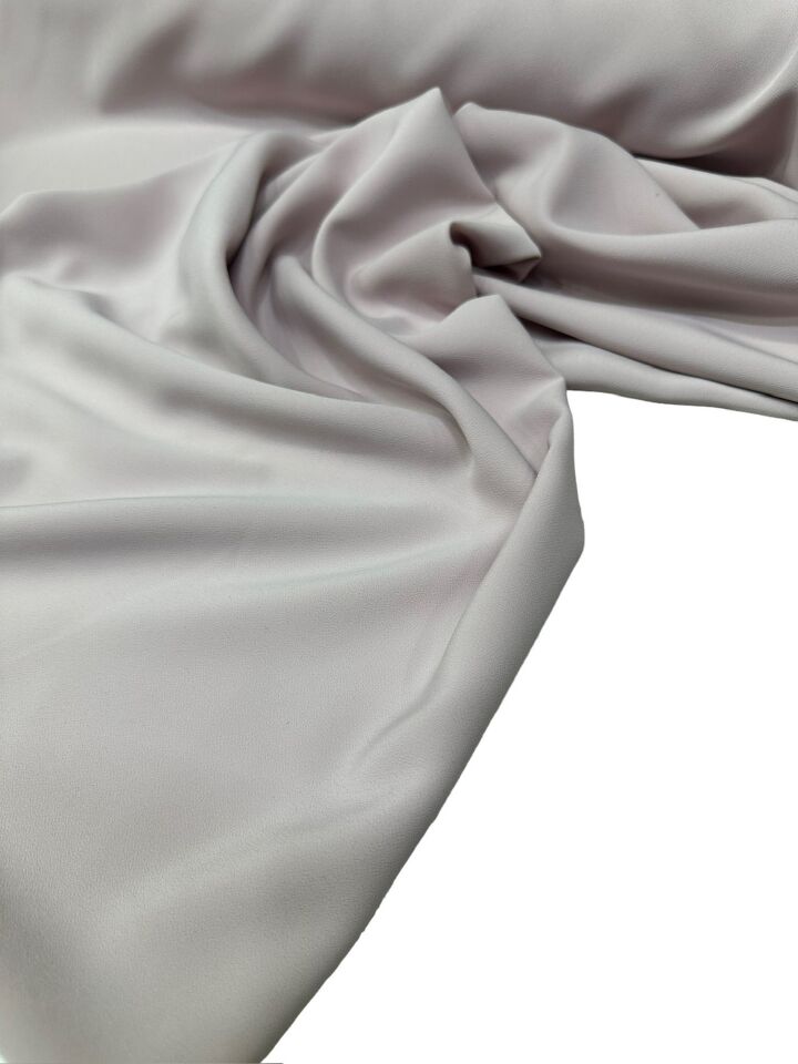 Gri Renk Elbiselik Pantolonlık Gömleklik Krep Kumaş