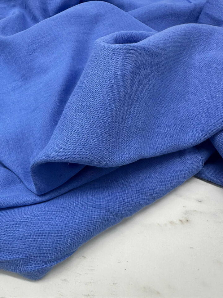 Mavi Çift Kat Müslüm Kumaş Elbise Pantolon Tunik