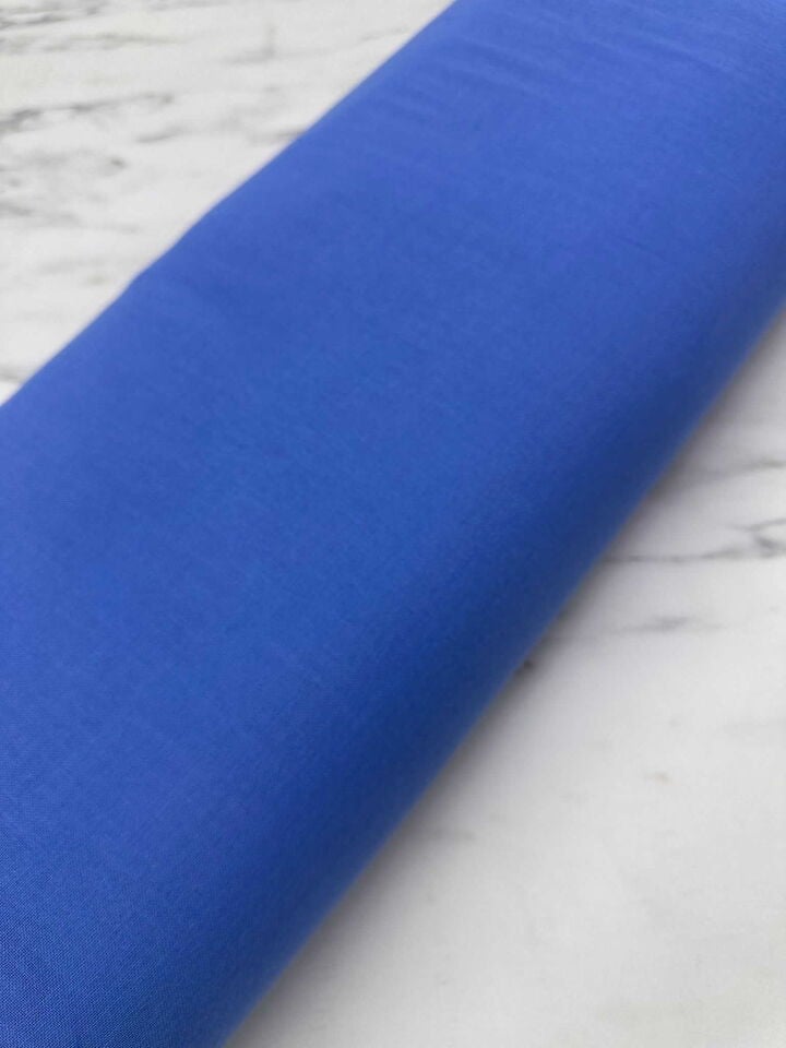 Mavi Çift Kat Müslüm Kumaş Elbise Pantolon Tunik