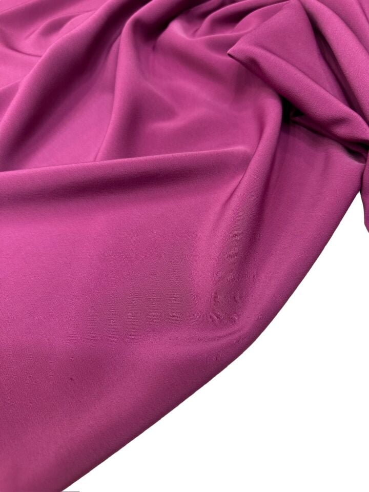 Acık Vişne Rengi Elbiselik Pantolonluk Gömleklik Krep Kumaş