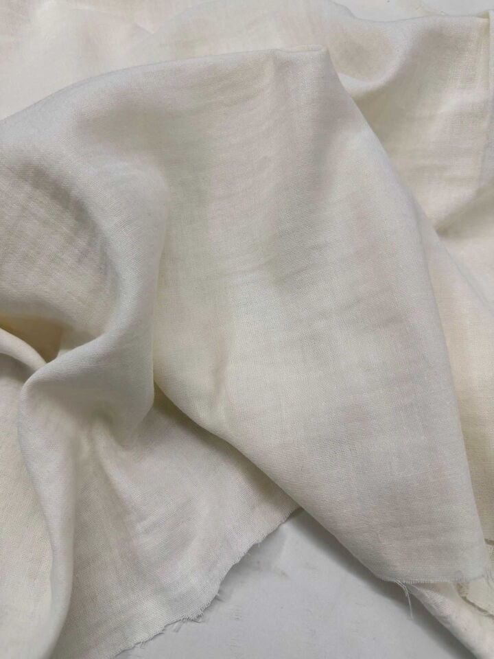 Krem Çift Kat Müslim Elbise Etek Pantolon Tunik
